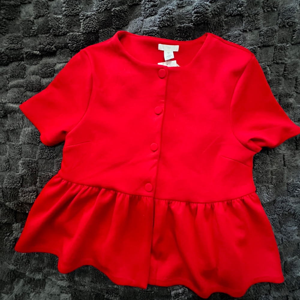 H&M Bold Red Top